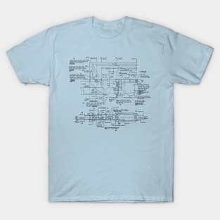 M16 AR15 Lower Receiver Dimensioned Drawing T-Shirt
